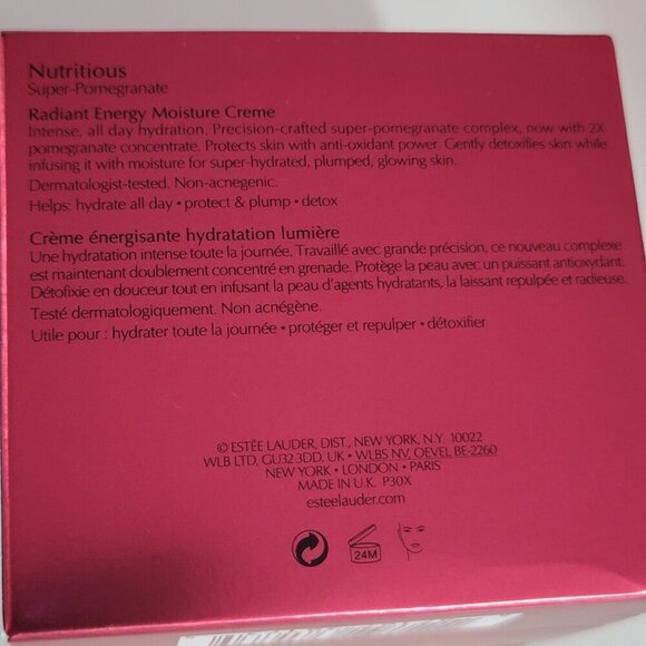 ESTEE LAUDER Nutritious Super Pomegranate Radiant Energy Moisture Crème NEW - Picture 11 of 13